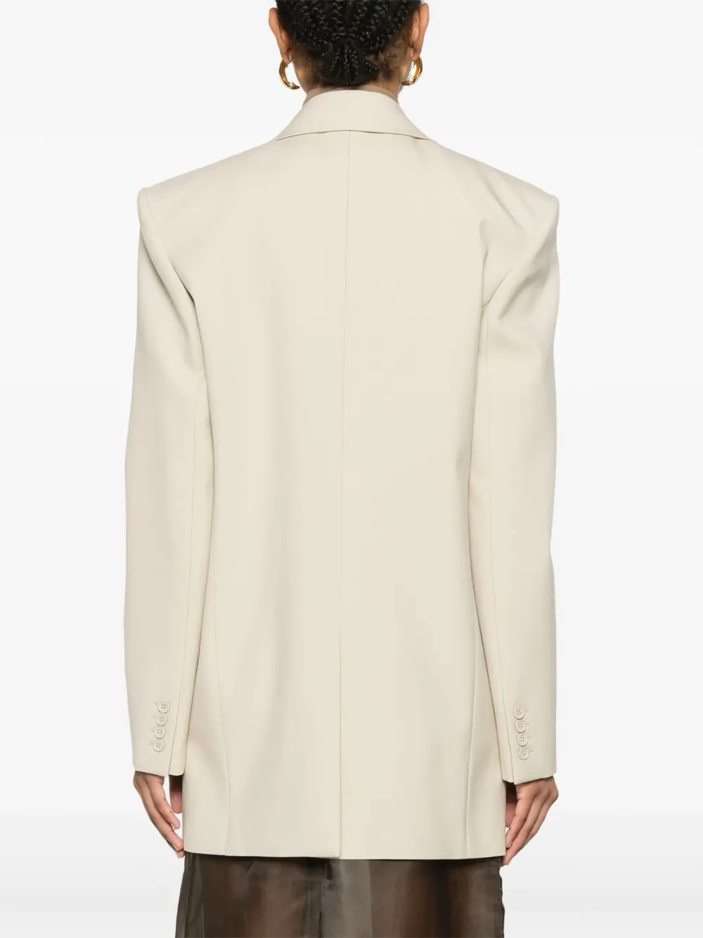 Saint Laurent Wollen blazer Beige
