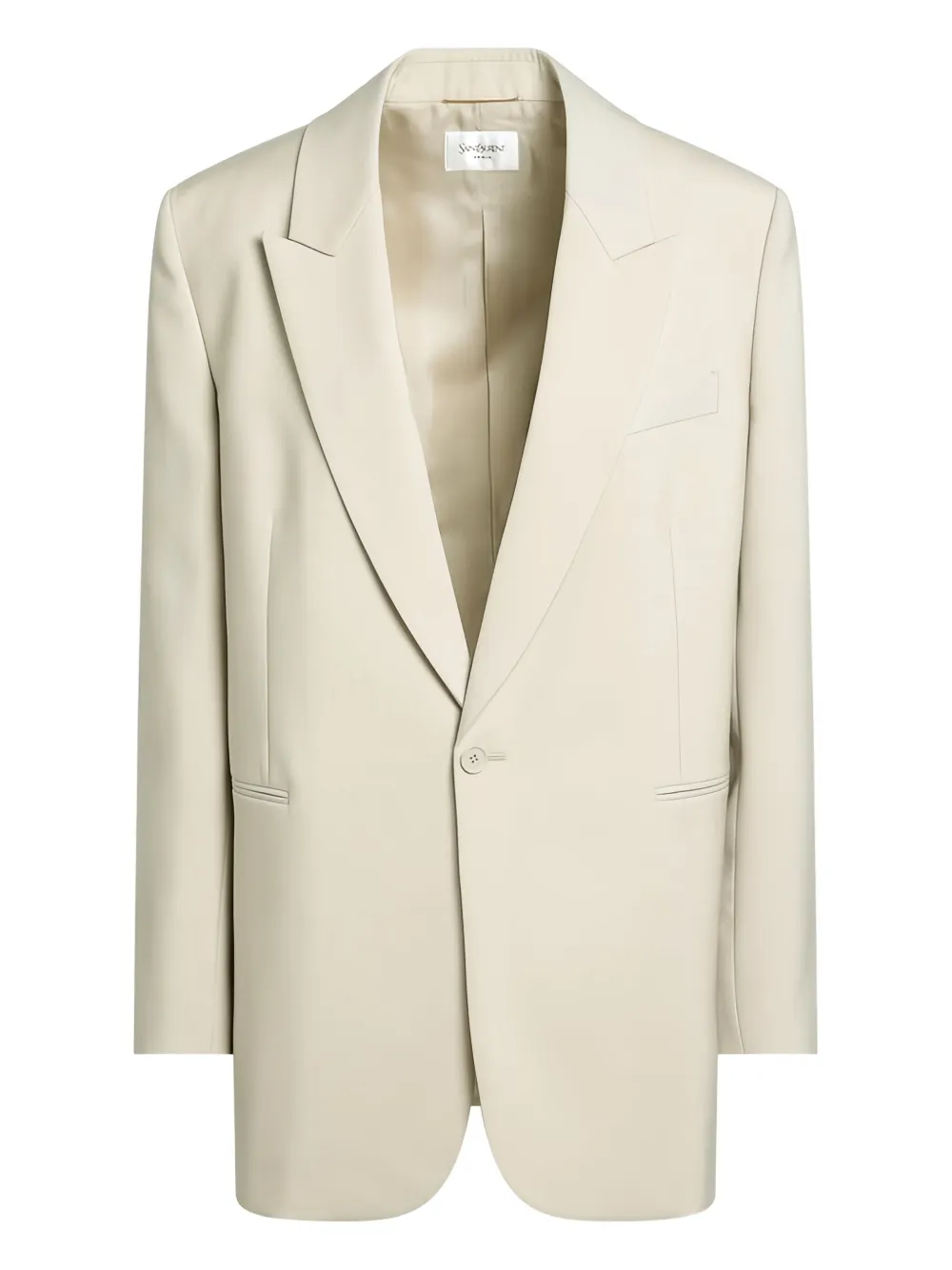 Saint Laurent Wollen blazer Beige
