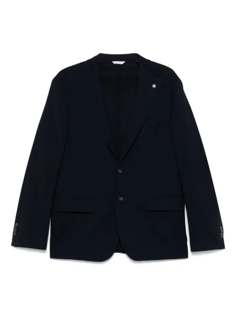 Manuel Ritz brooch-detail blazer