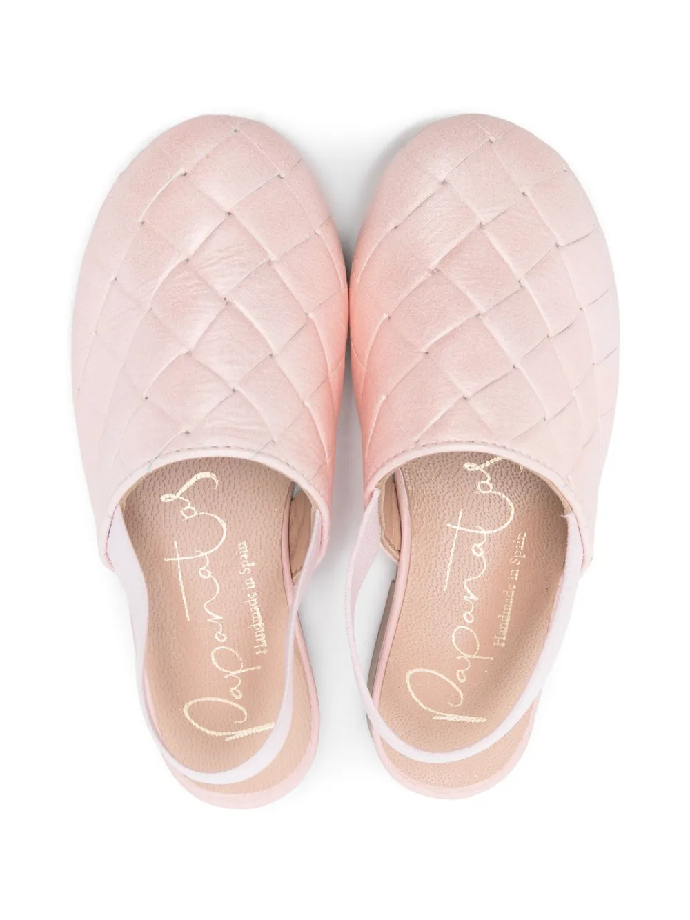 Eli1957 diamond-quilting sandals Pink