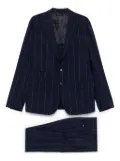 Eleventy striped suit - Blue