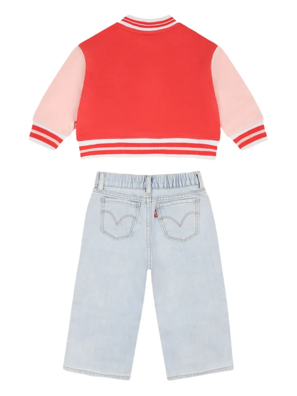 Levi's Kids Bomberjack T-shirt en jeans Rood