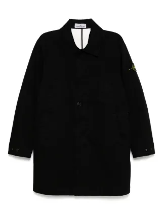Stone Island Capospalla Lungo コート | ブラック | FARFETCH JP