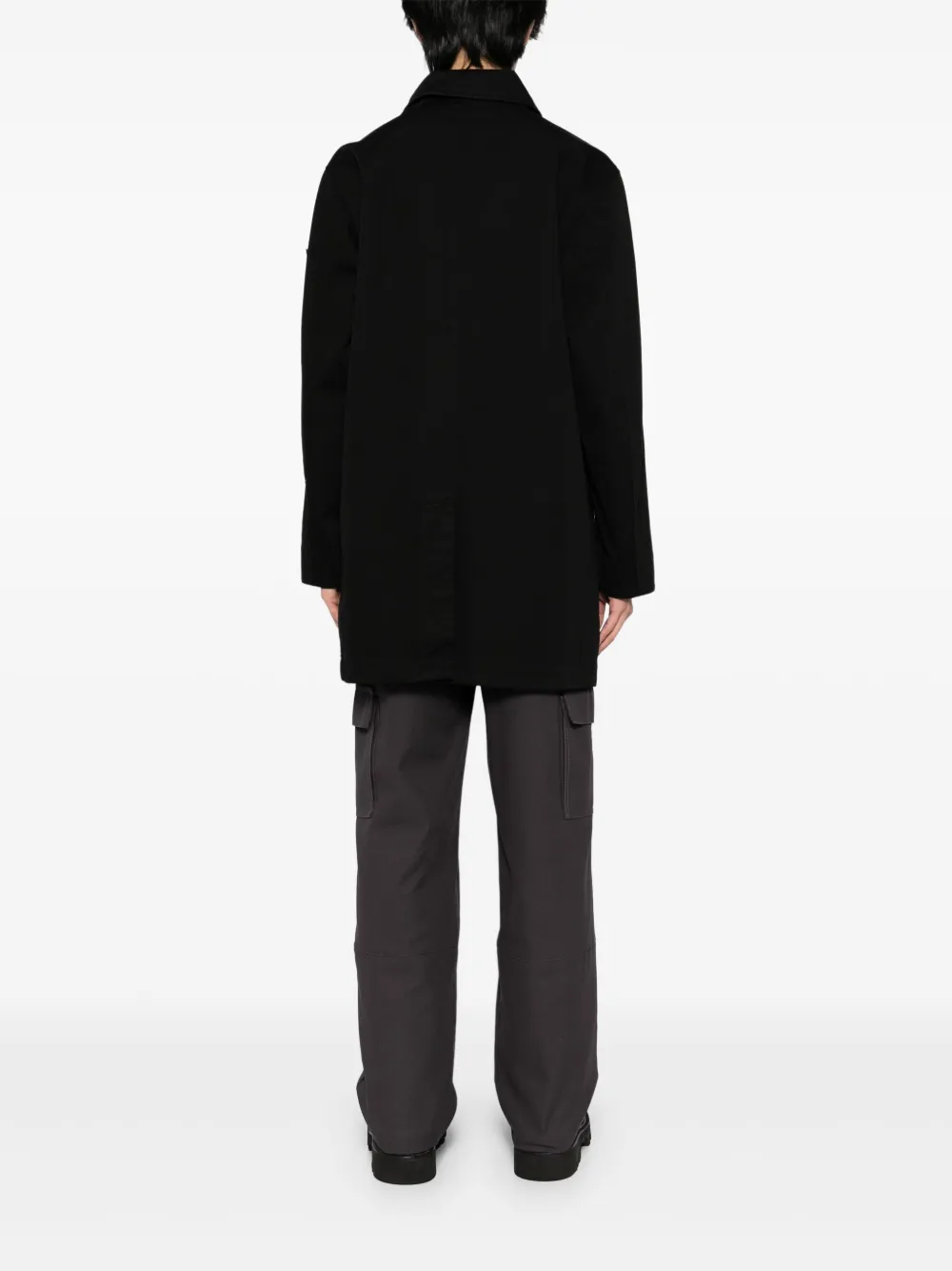 Stone Island Capospalla Lungo jas Zwart