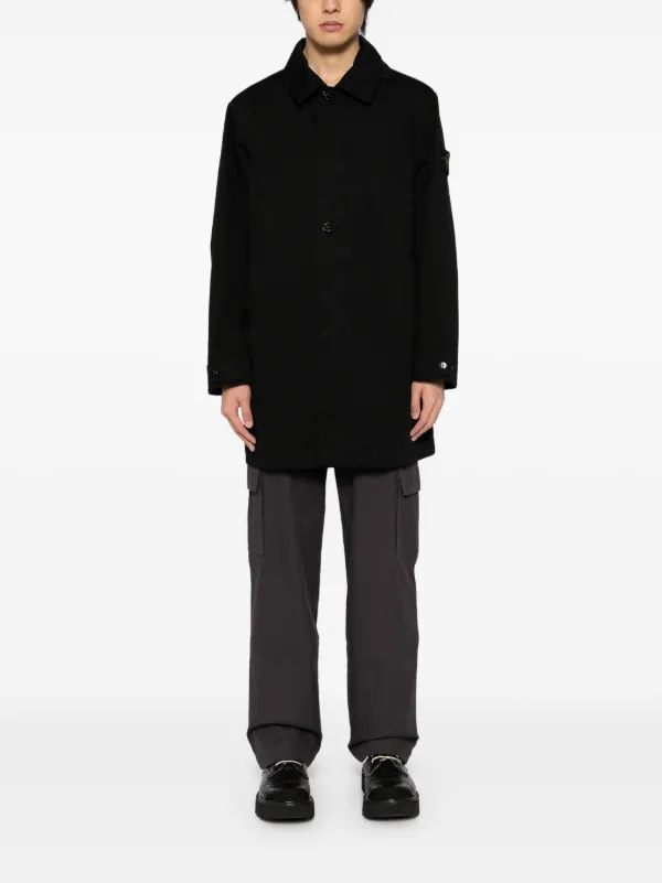 STONE  コート　M ブラック Stone Island Capospalla Lungo コート | ブラック | FARFETCH JP