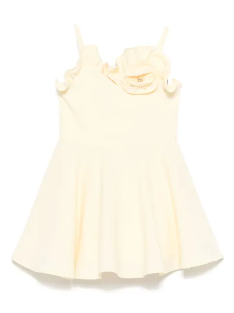 Elisabetta Franchi La Mia Bambina Kleid mit Blumenapplikation
