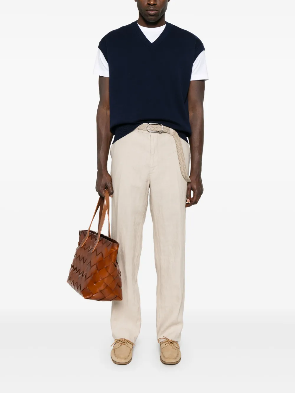robertocollina Roberto Collina Gebreide spencer - Blauw