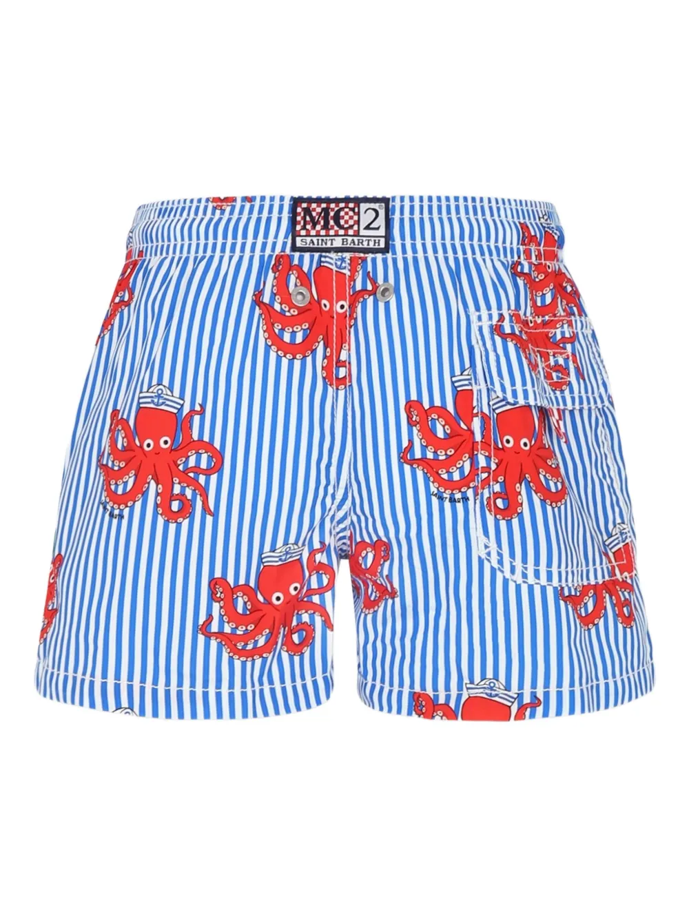 MC2 Saint Barth Kids Bermuda de praia com listra | Short de natação & Sungas | Image 2