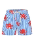 MC2 Saint Barth Kids striped swim shorts - Blue