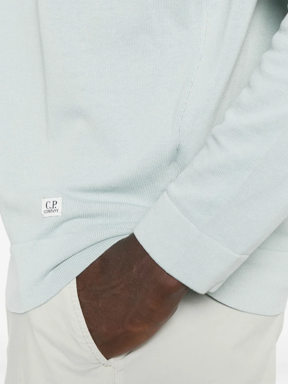 C.P. Company Katoenen crêpe T-shirt Blauw