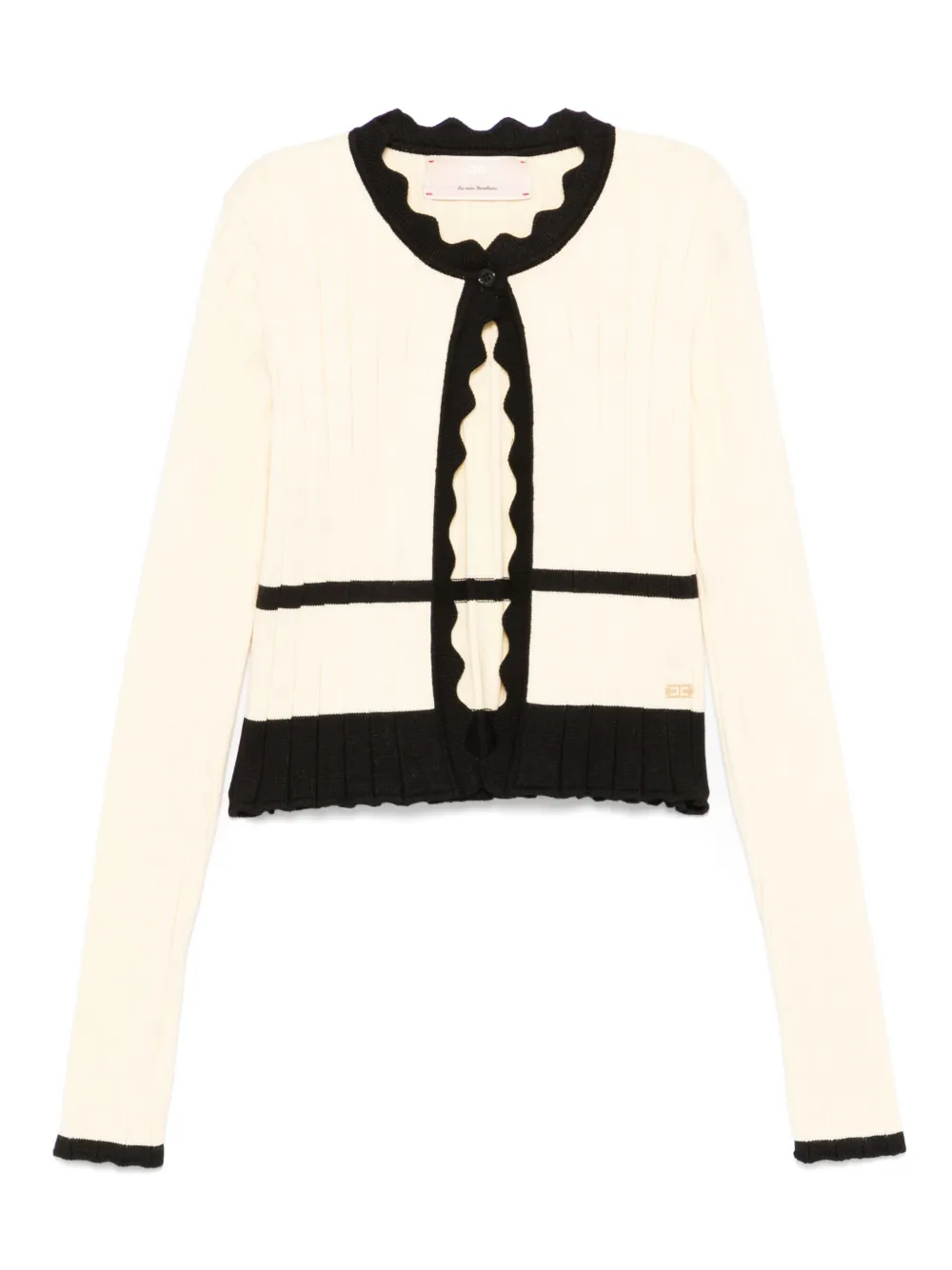 Elisabetta Franchi La Mia Bambina Vest met contrasterende afwerking Geel