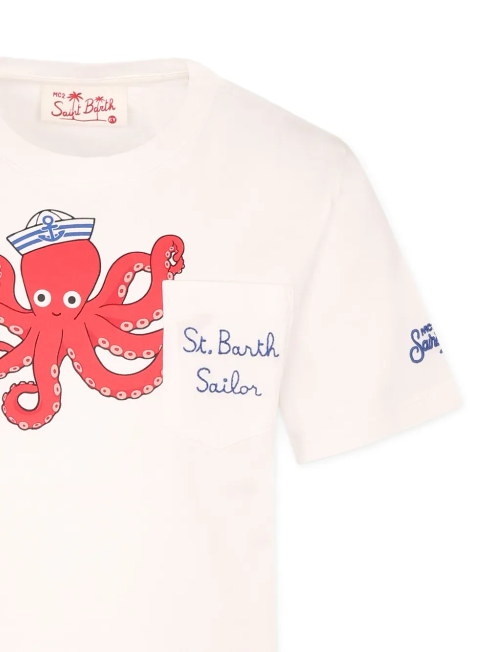 MC2 Saint Barth Kids Katoenen T-shirt Wit