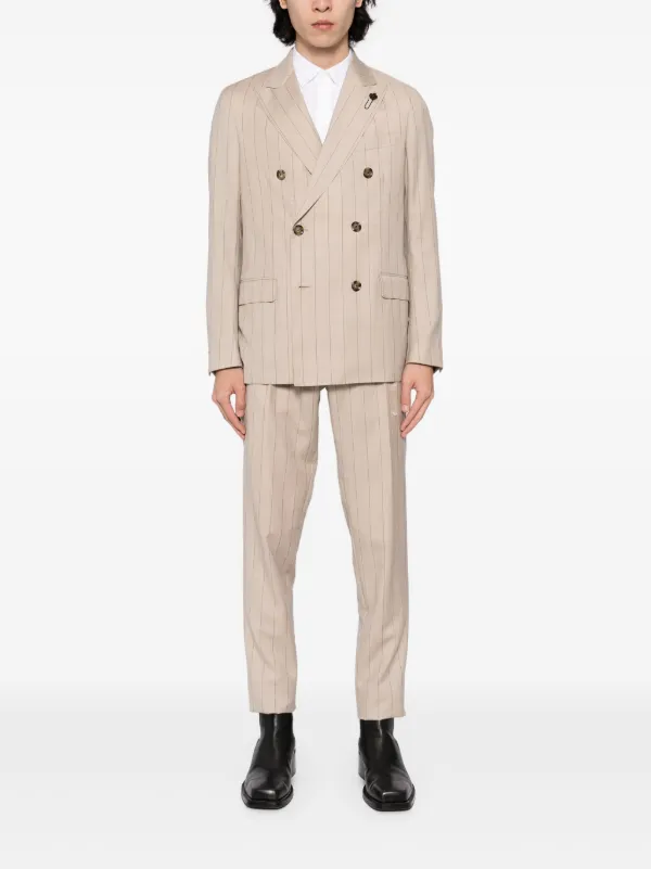 Lardini ブローチ ダブルスーツ | ニュートラル | FARFETCH JP