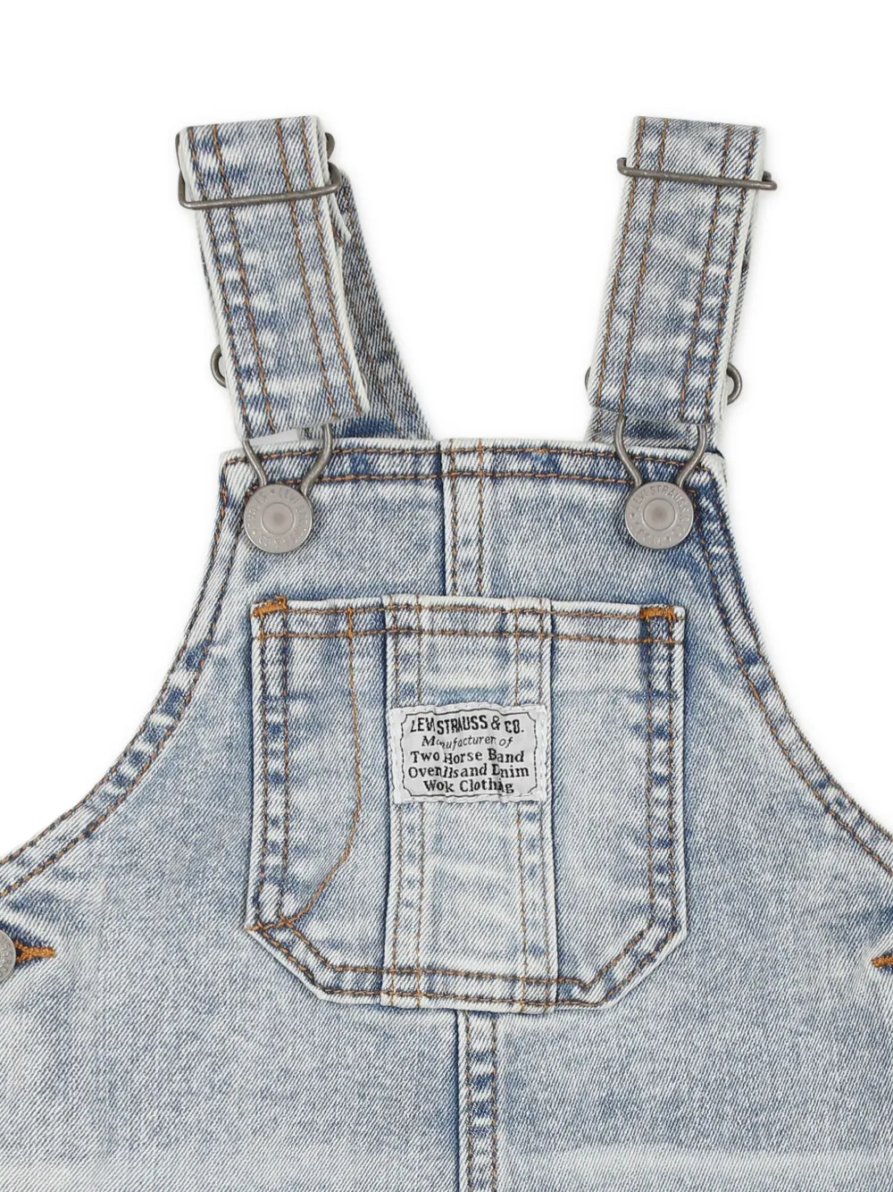 Levi's Kids Tuinbroek met logopatch Blauw