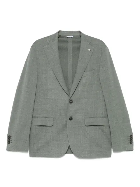 Manuel Ritz brooch-detail blazer