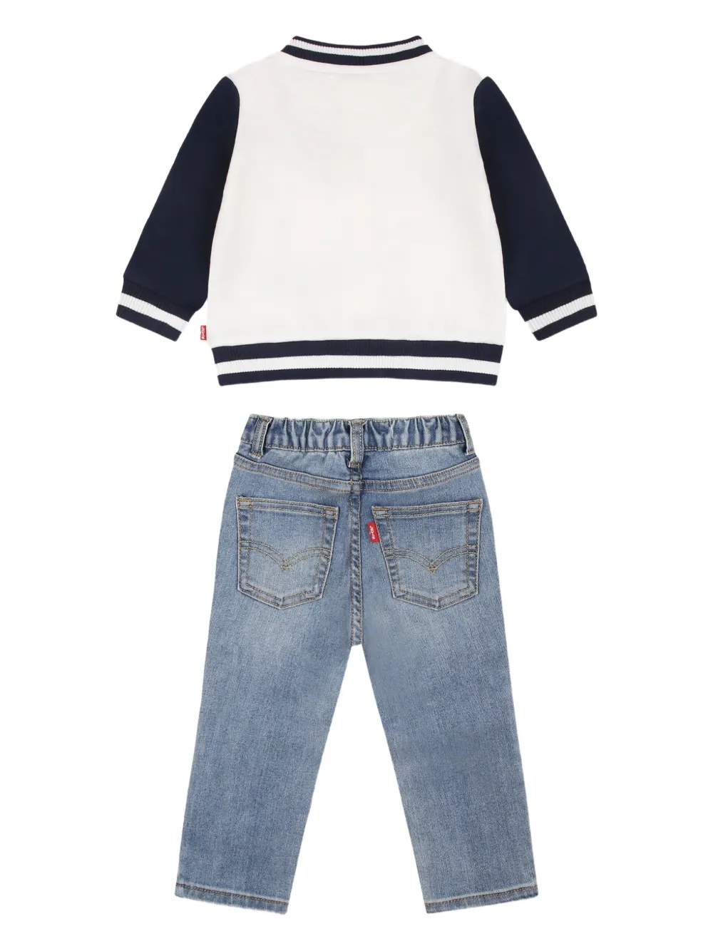 Levi's Kids Bomberjack T-shirt en jeans Wit