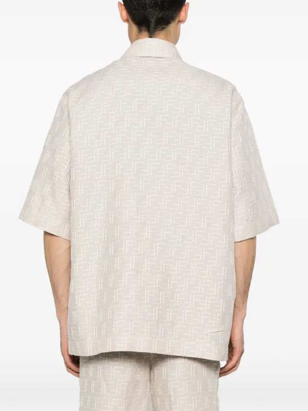 FENDI all-over FF-jacquard Shirt | Neutrals | FARFETCH FENDI all-over FF-jacquard Shirt | Neutrals | FARFETCH