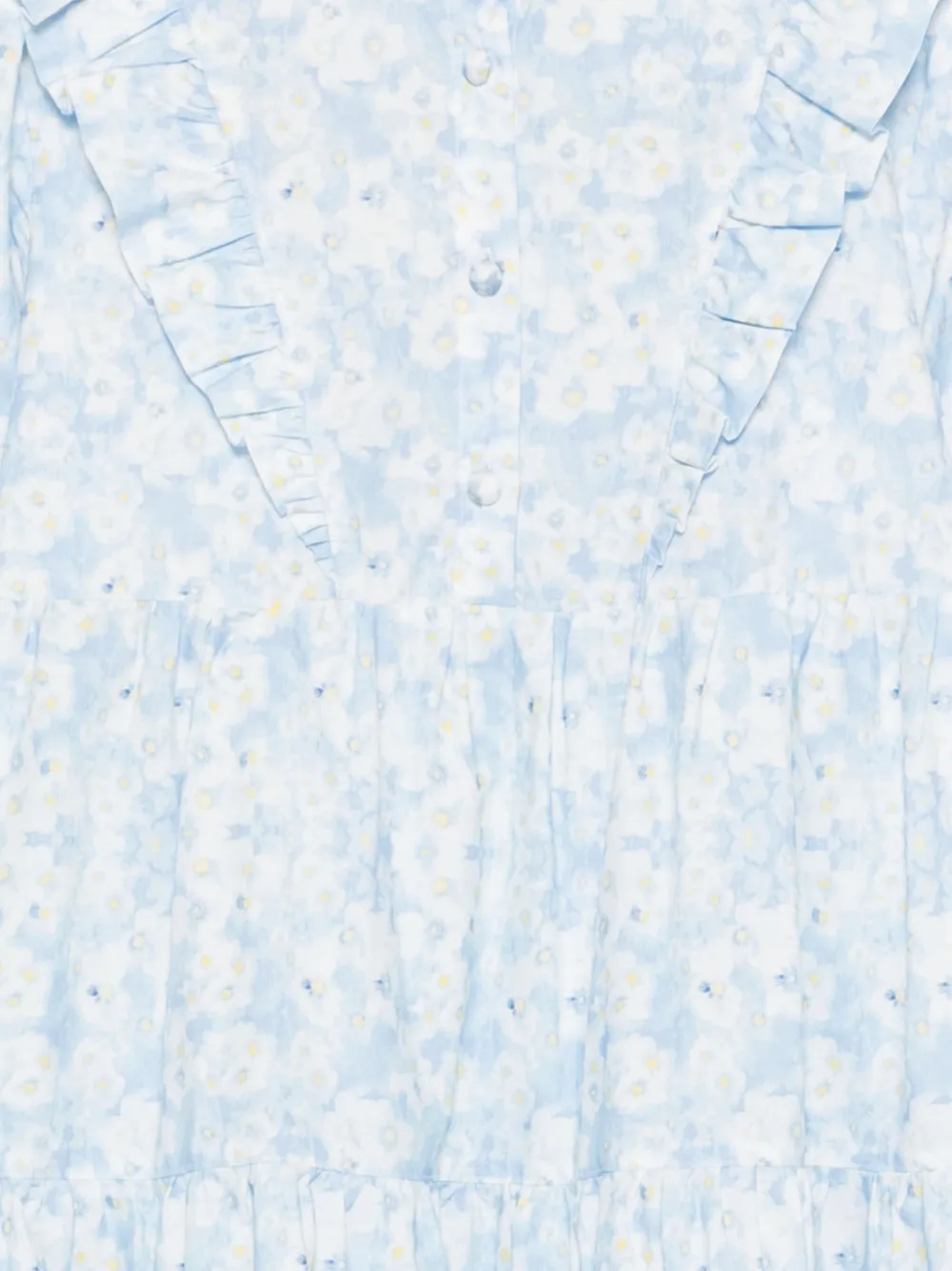 Philosophy Di Lorenzo Serafini Kids Jurk met bloemenprint Blauw