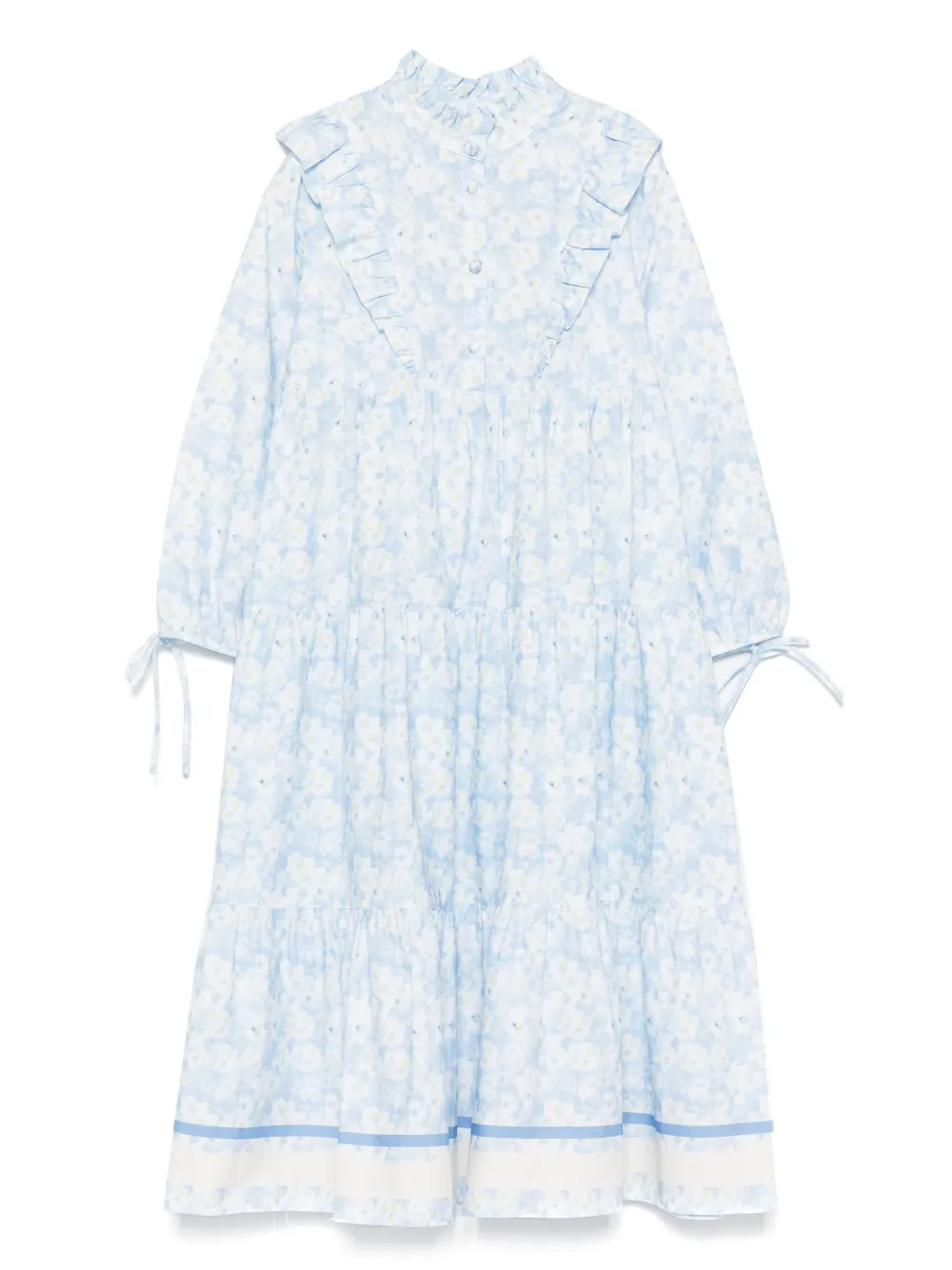 Philosophy Di Lorenzo Serafini Kids Jurk met bloe print Blauw