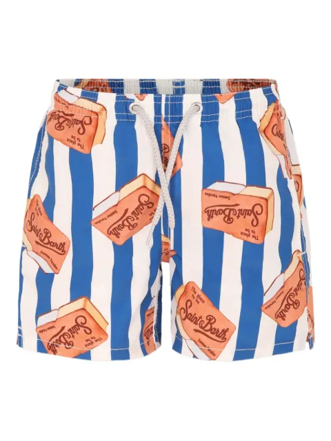 MC2 Saint Barth Kids striped swim shorts 