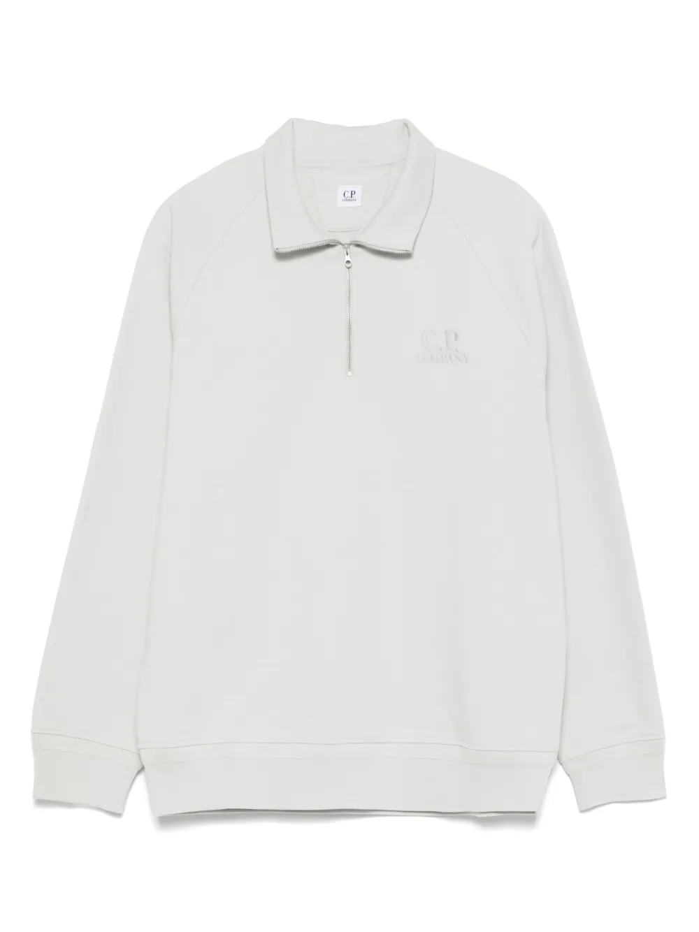 C.P. Company logo-embroidered sweatshirt - グレー C.P. Company logo-embroidered sweatshirt - グレー