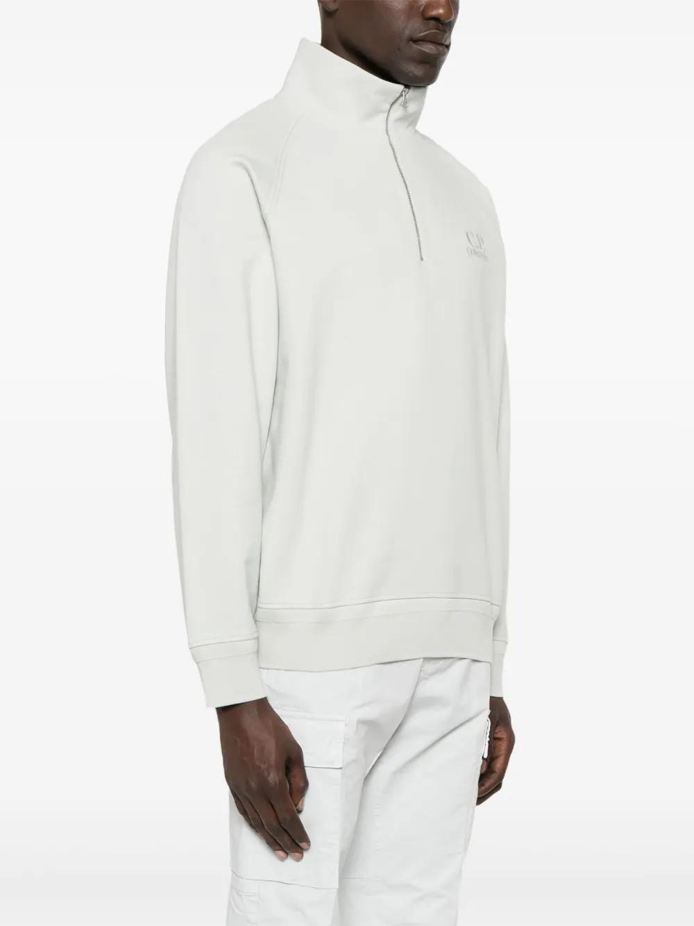 C.P. Company logo-embroidered sweatshirt Grijs