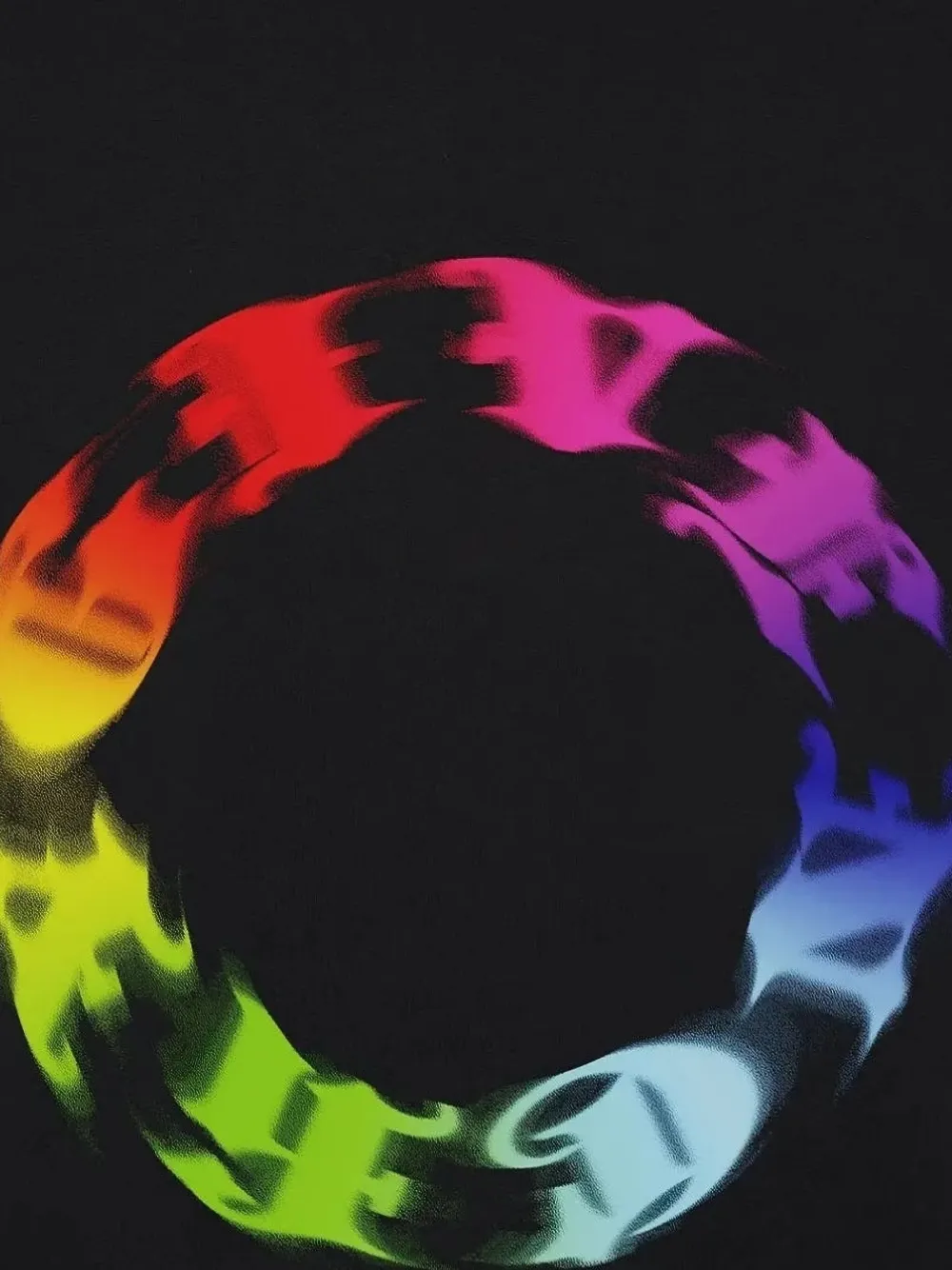 Givenchy T-shirt met Circle-logo Zwart