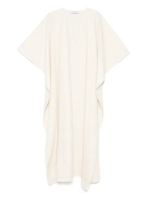 Lanvin vestido largo con cuello en V