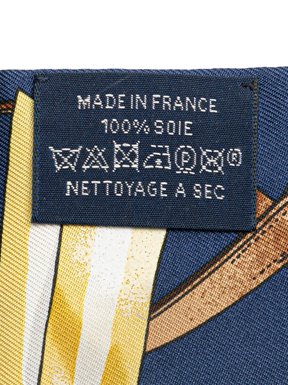 Pre-owned Hermes 20th Century Jumping Silk Twilly Scarf Scarves In Blue