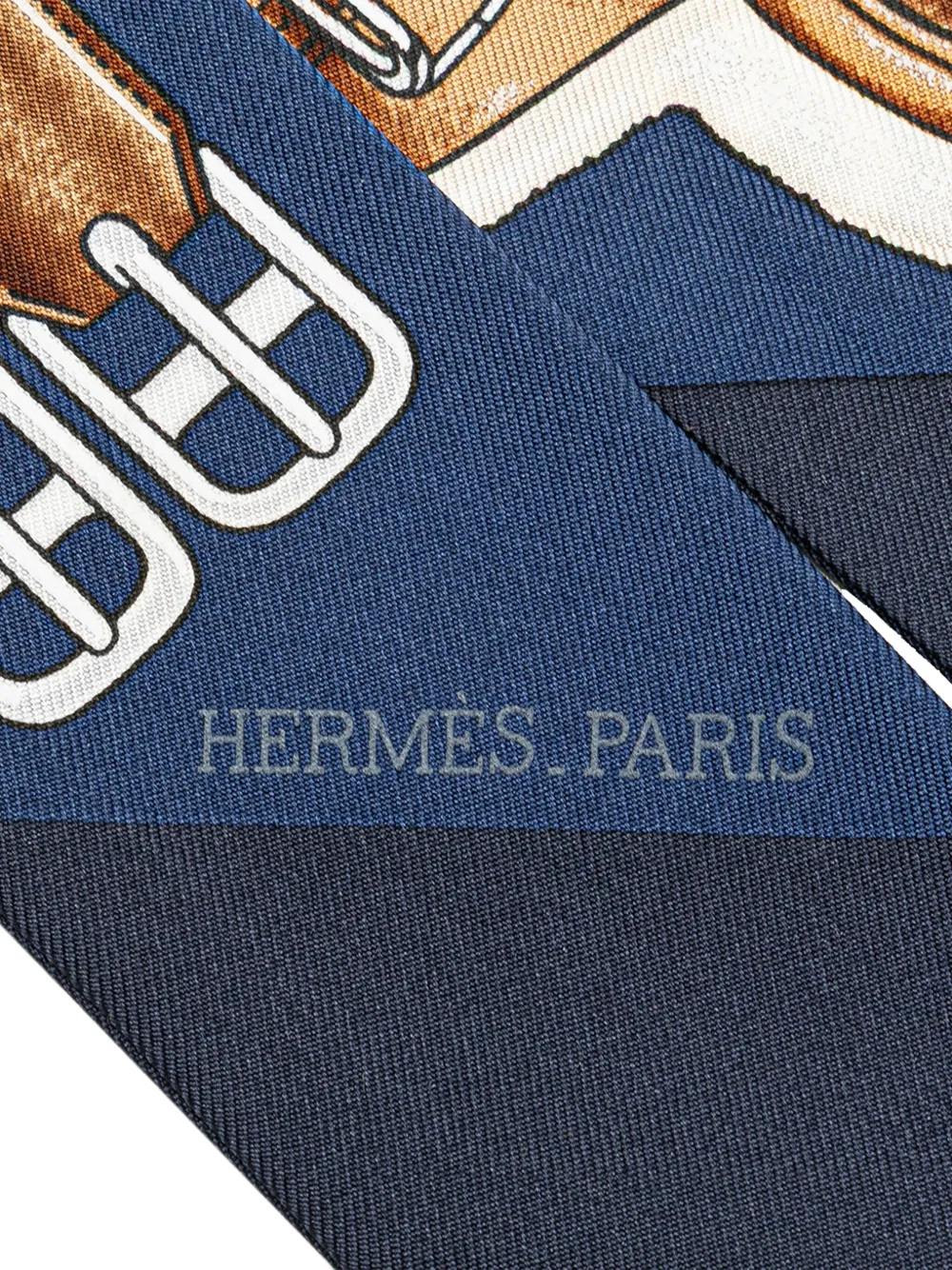 Hermès Pre-Owned mascada 20th Century Jumping Silk Twilly Scarf | Image 2