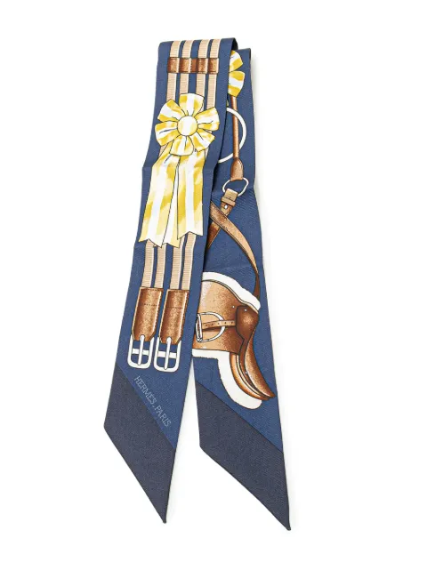 Hermès Pre-Owned 20th Century Jumping Silk Twilly Scarf scarves