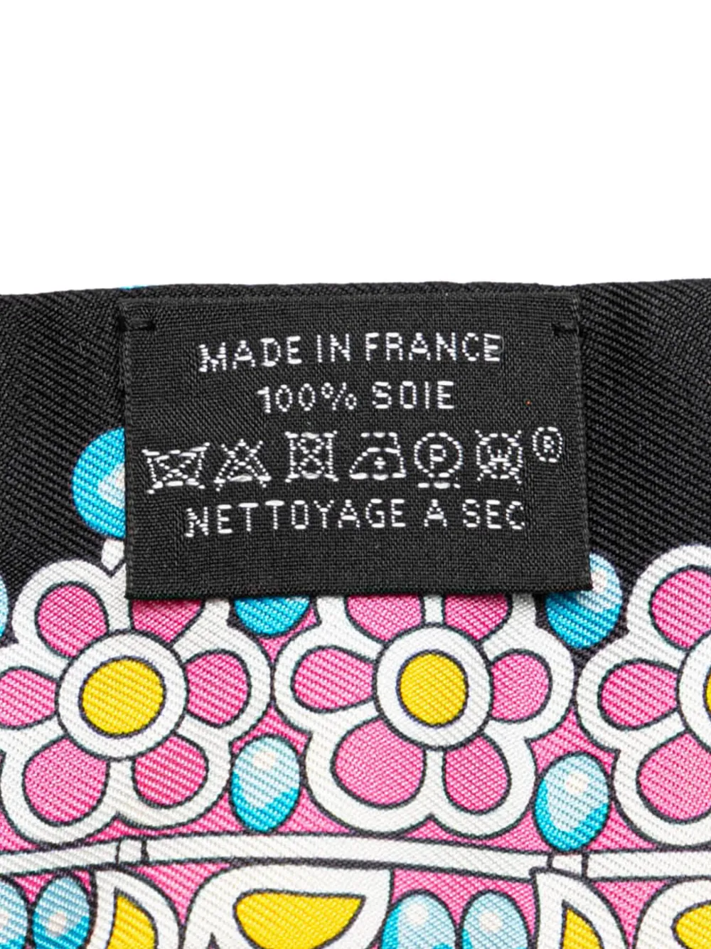 Pre-owned Hermes 20th Century Parures Des Maharajas Silk Twilly Scarf Scarves In Blue