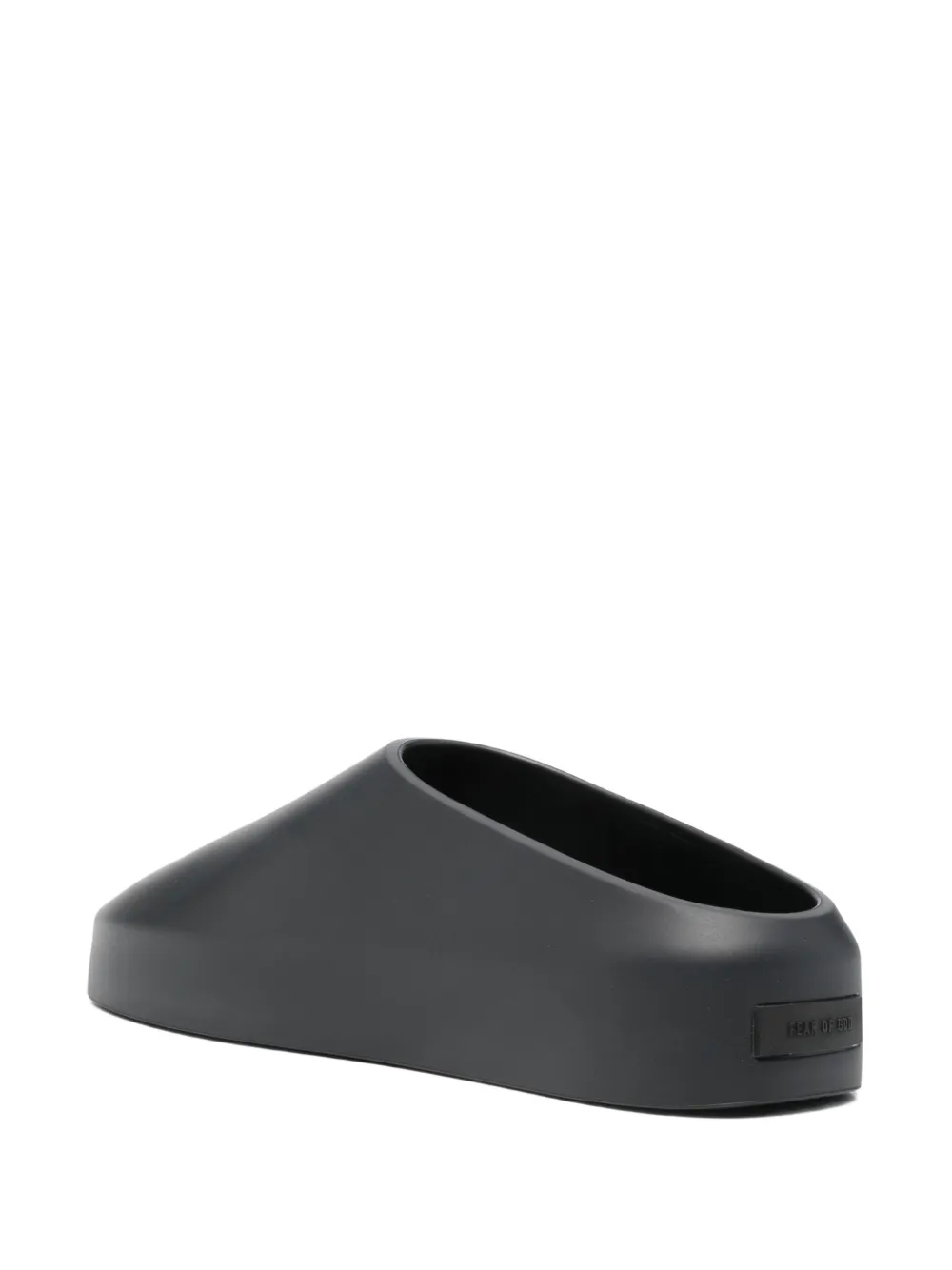 Fear Of God Slippers met logopatch Zwart