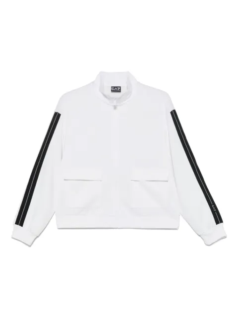 Ea7 Emporio Armani stripe-trim sweatshirt