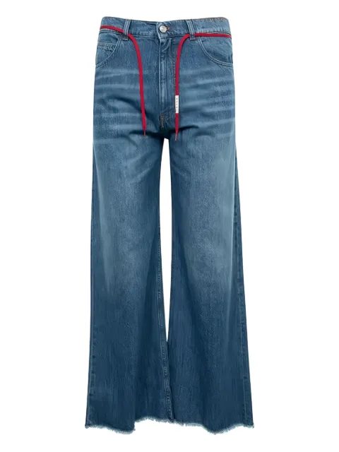Marni frayed-hem flare jeans