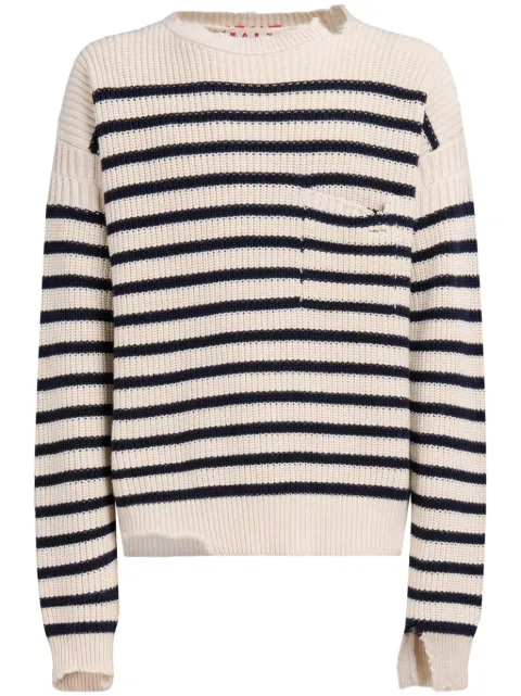 Marni striped virgin wool sweater