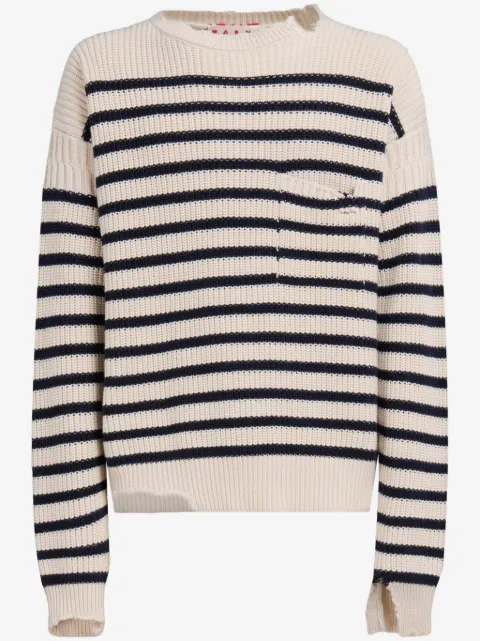Marni striped virgin wool sweater