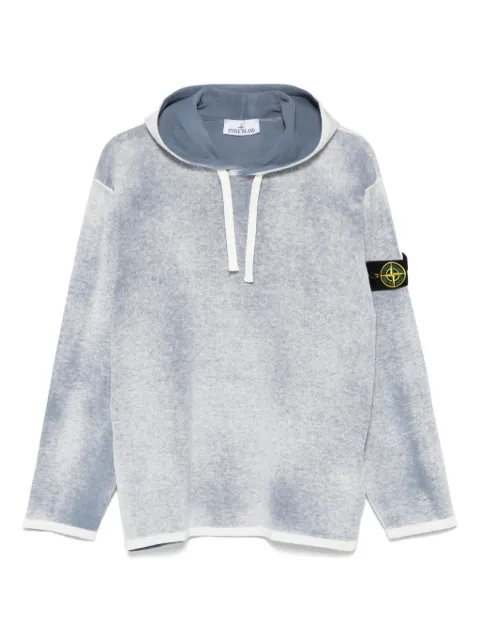Stone Island hoodie con parche Compass