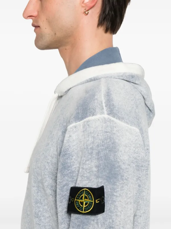 Stone Island コンパスパッチ パーカー | ブルー | FARFETCH JP