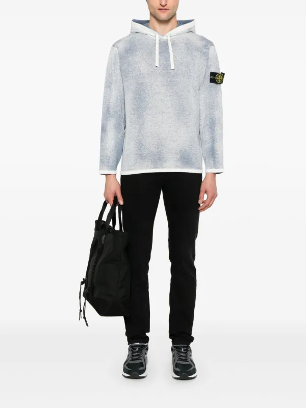 Stone Island コンパスパッチ パーカー | ブルー | FARFETCH JP