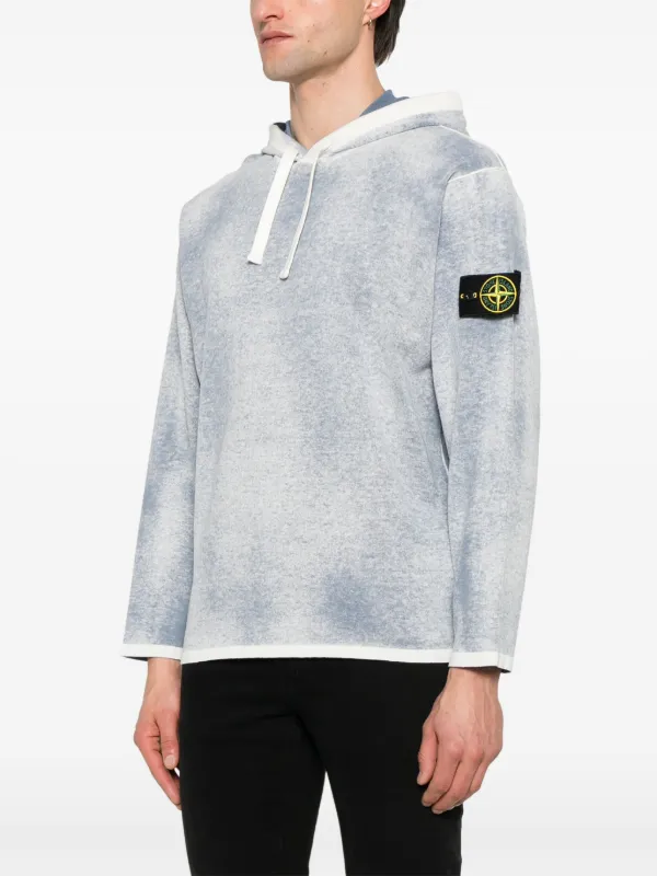 Stone Island コンパスパッチ パーカー | ブルー | FARFETCH JP