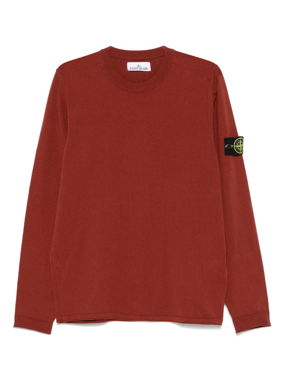 Stone Island Trui met Compass-logopatch Bruin
