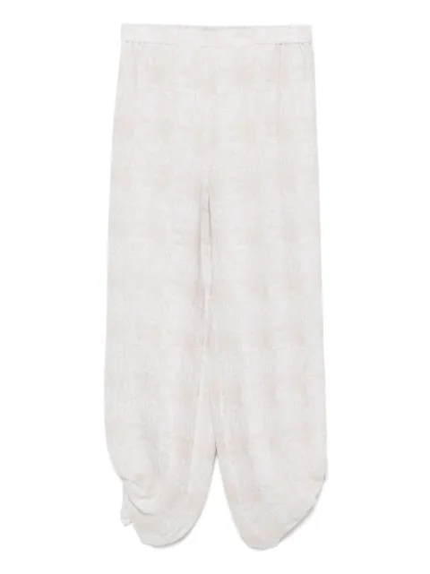 Emporio Armani tied-cuffs trousers