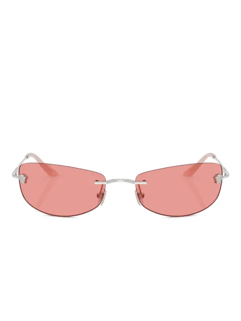 Versace Eyewear metal-frame rimless sunglasses