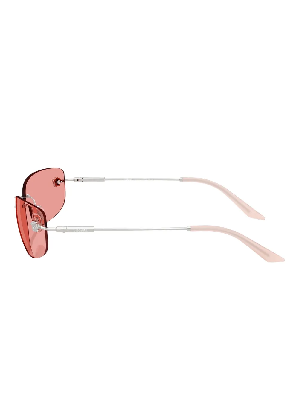 Versace Eyewear Zonnebril met metalen montuur Zilver