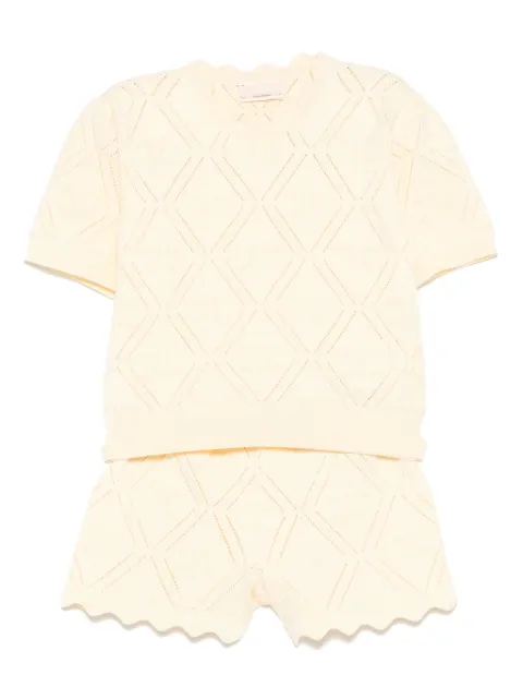 Elisabetta Franchi La Mia Bambina set de shorts tejido