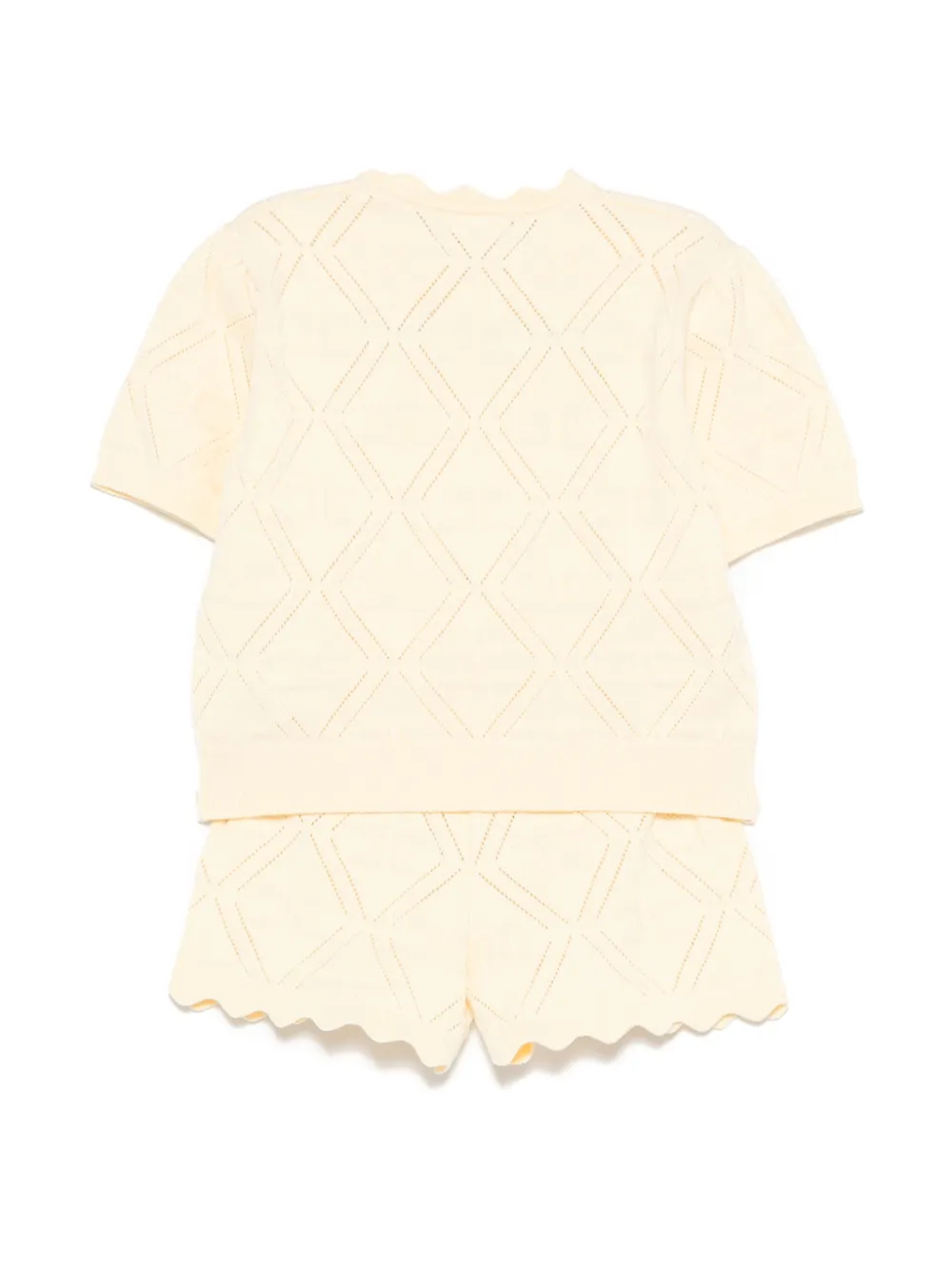 Elisabetta Franchi La Mia Bambina knitted shorts set | Short Sets | Image 2