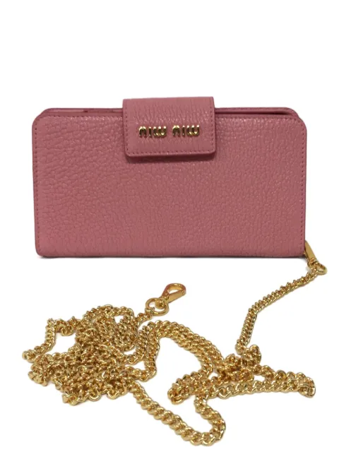 Miu Miu grainy-leather phone case