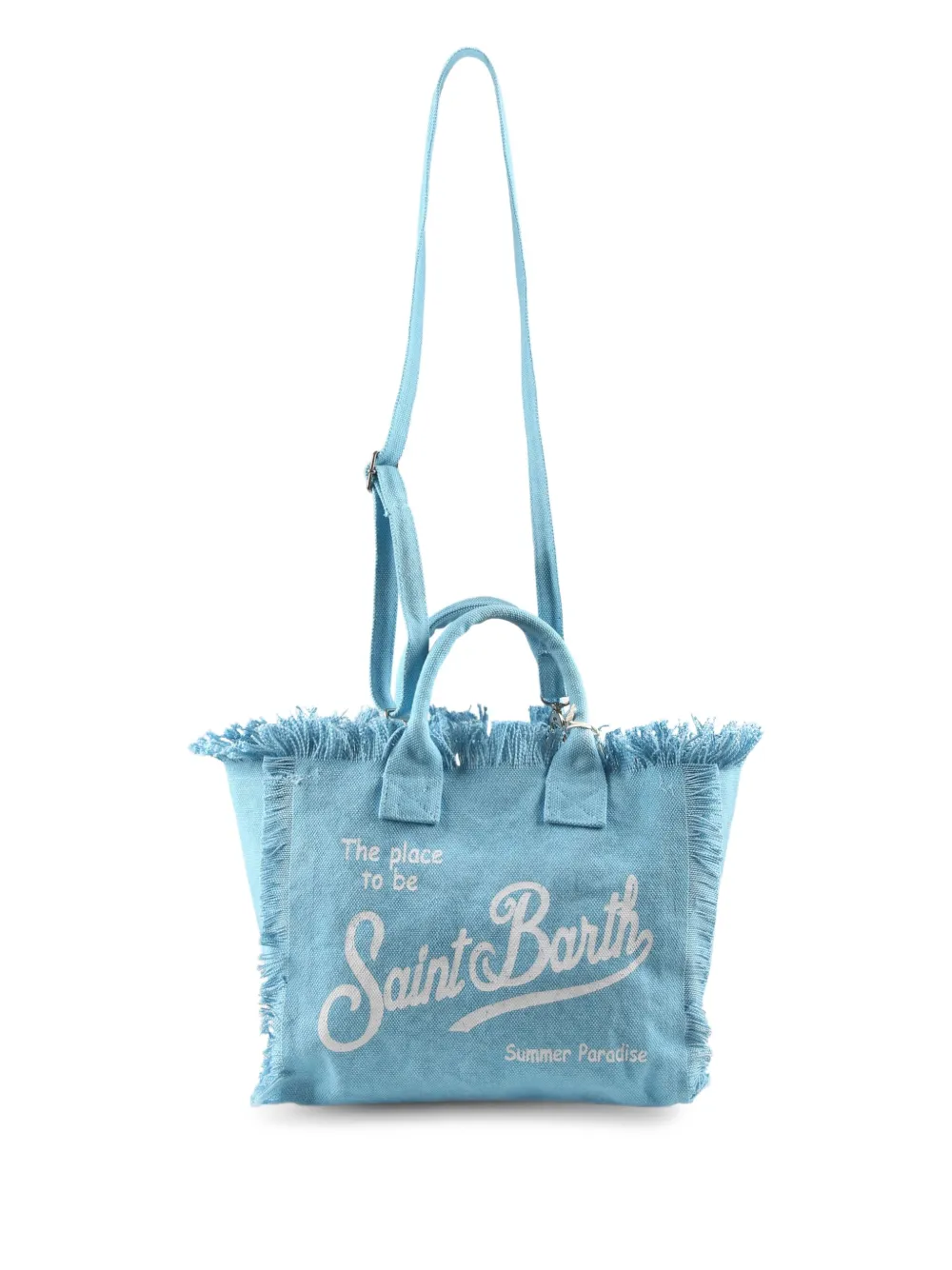 MC2 Saint Barth Kids Shopper met logoprint Blauw
