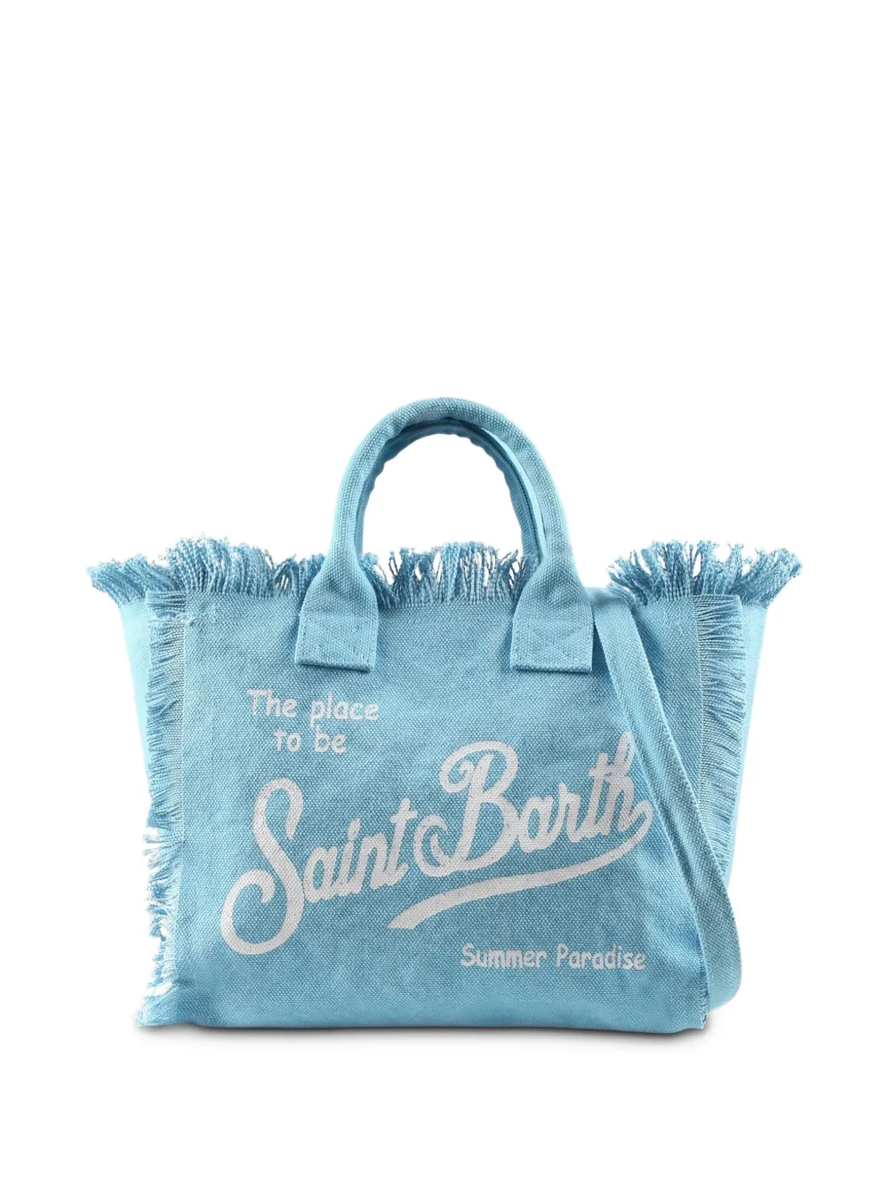 MC2 Saint Barth Kids ロゴ トートバッグ - ブルー MC2 Saint Barth Kids ロゴ トートバッグ - ブルー